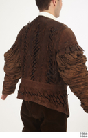  Photos Man in Historical Dress 16 14th century brown jacket leather jacket medieval clothing upper body 0007.jpg